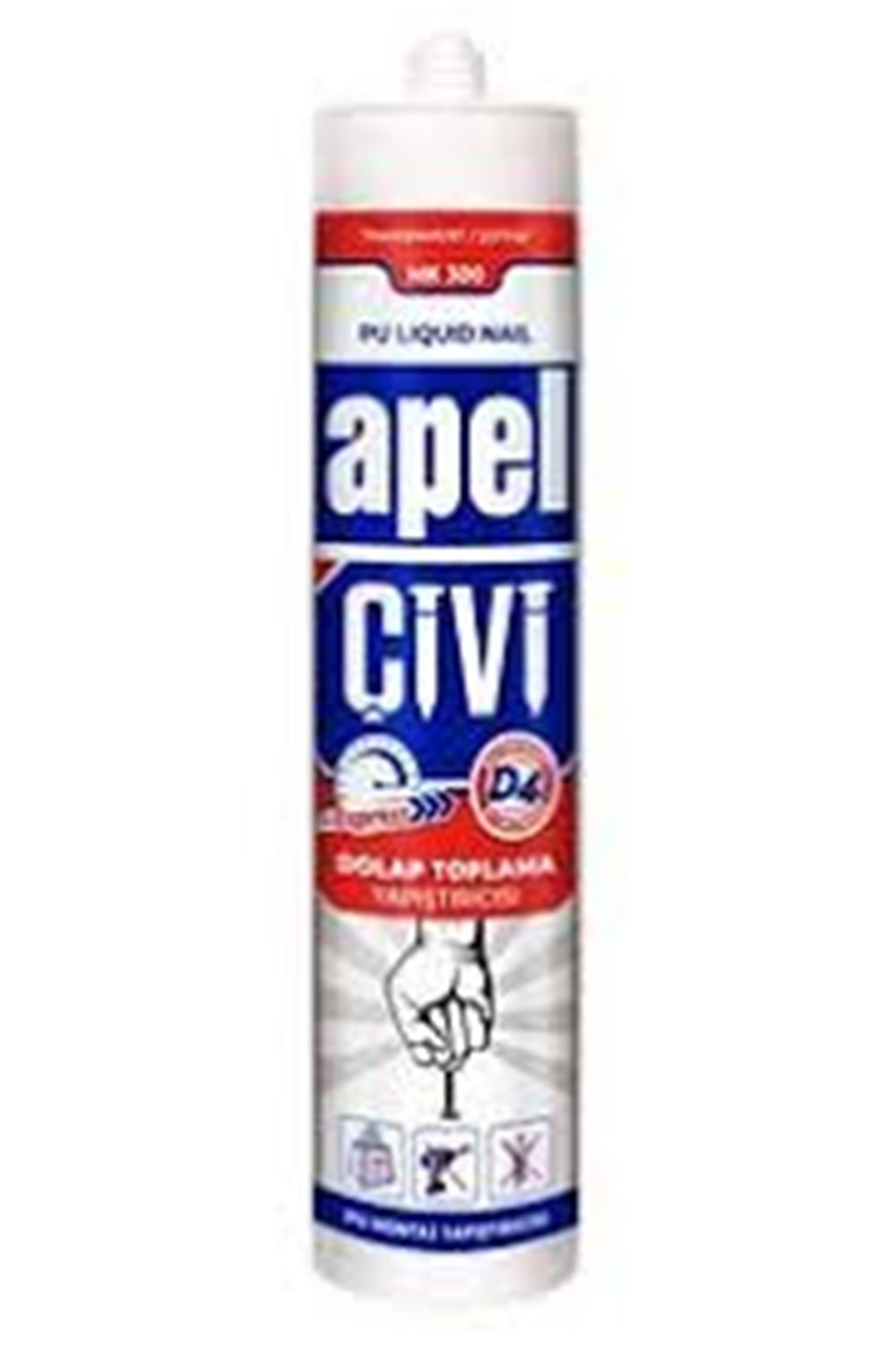 APEL POLİÜRETAN SIVI ÇİVİ ŞEFFAF 330 Gr ( PK 30 )