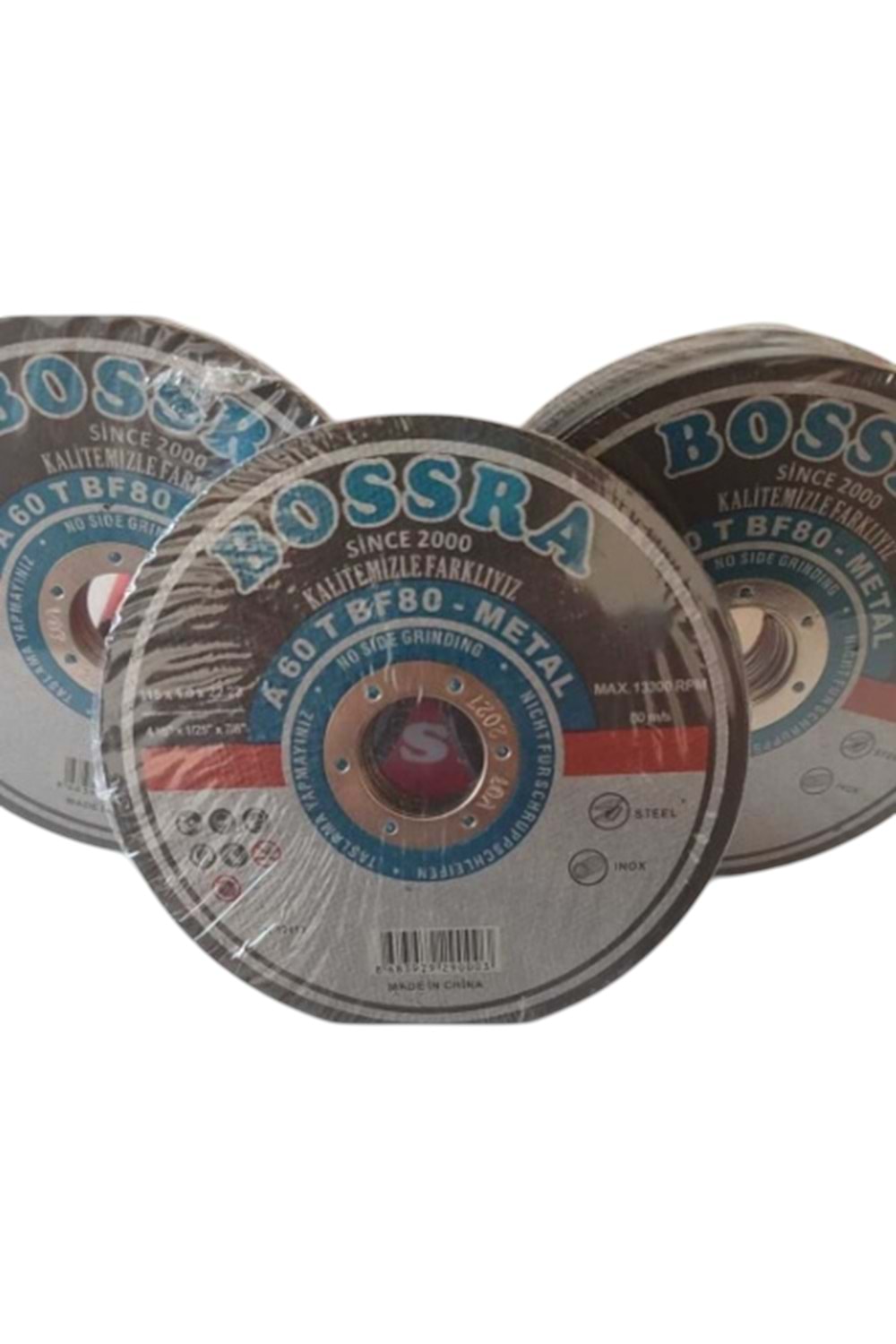 BOSSRA İNOX KESİCİ 115*1 MM ( PK 30-KL 600 )