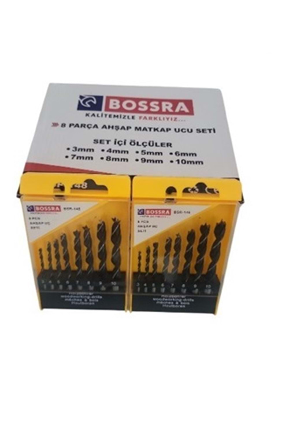 BOSSRA 8 PCS AHŞAP MATKAP UCU SETİ BSR 148