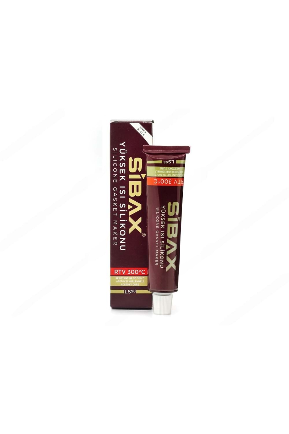 SİBAX YÜKSEK ISI SİLİKONU (Sıvı Conta) KIRMIZI 50ml LS