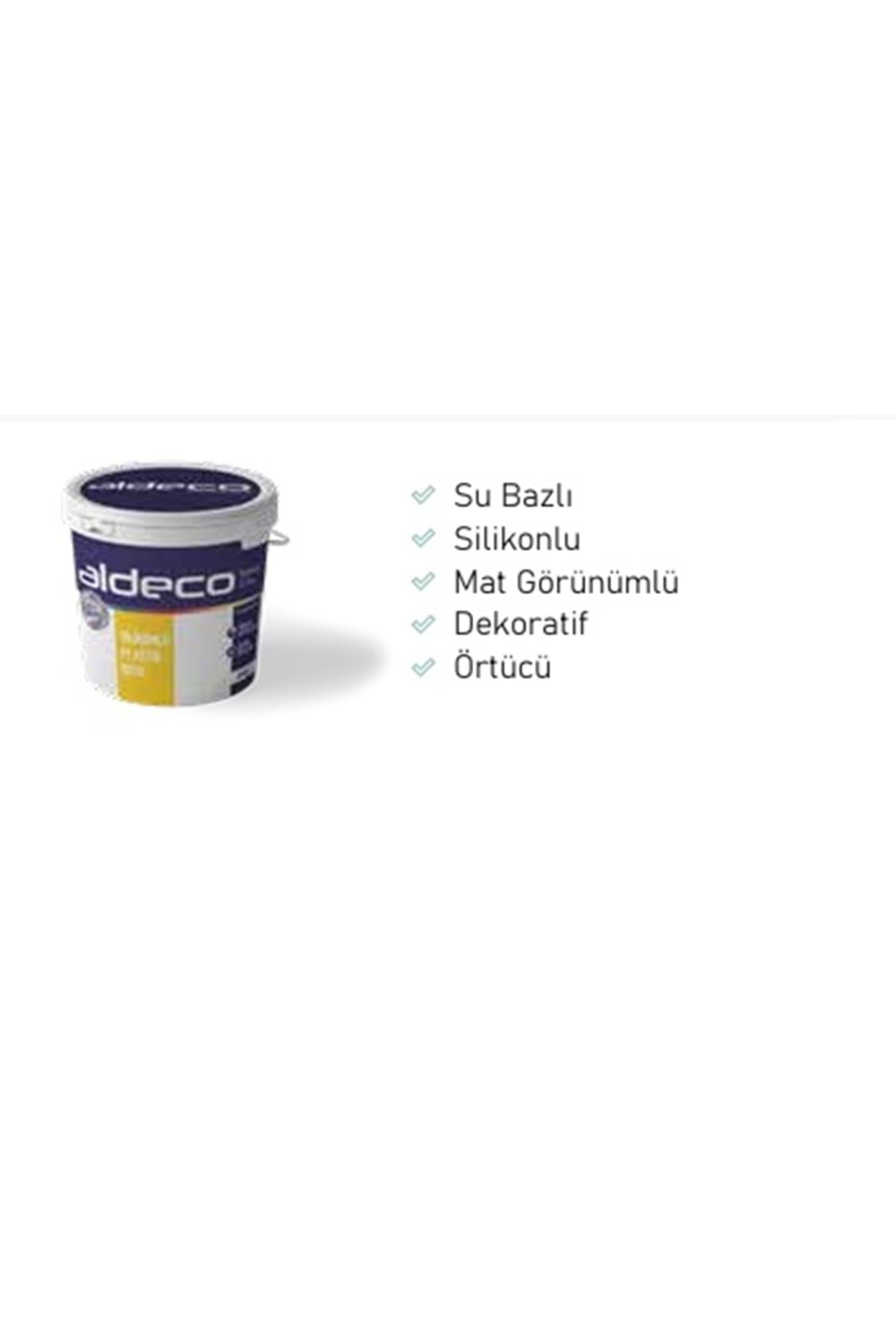 ALDECO SİLİKONLU PLASTİK BOYA 10 KG