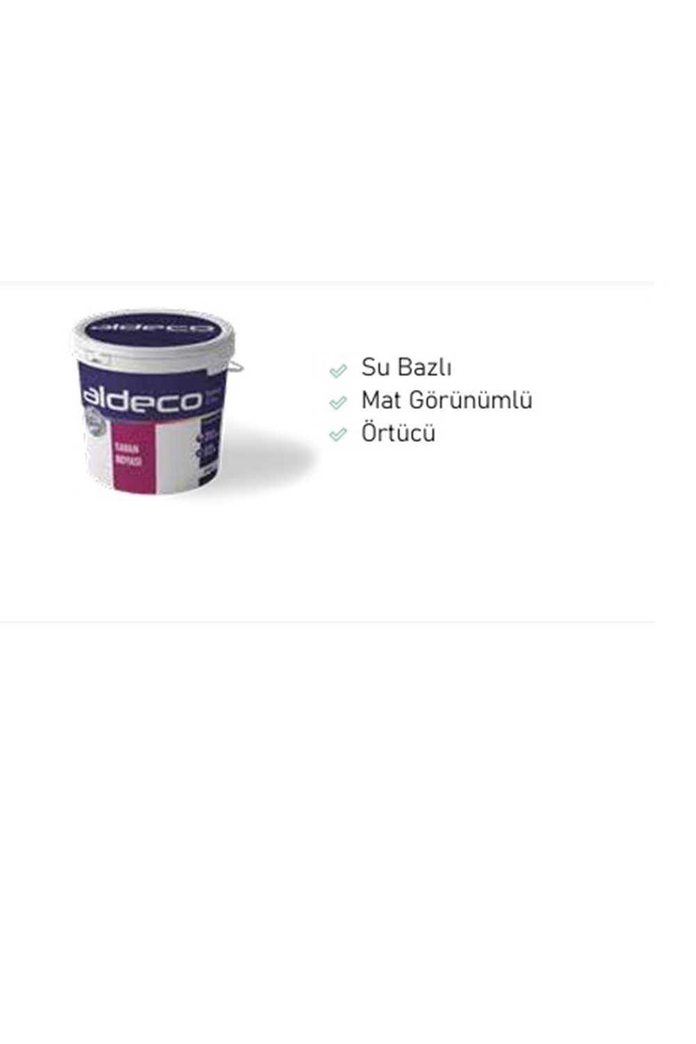 ALDECO İÇ CEPHE TAVAN BOYASI 3,5 KG