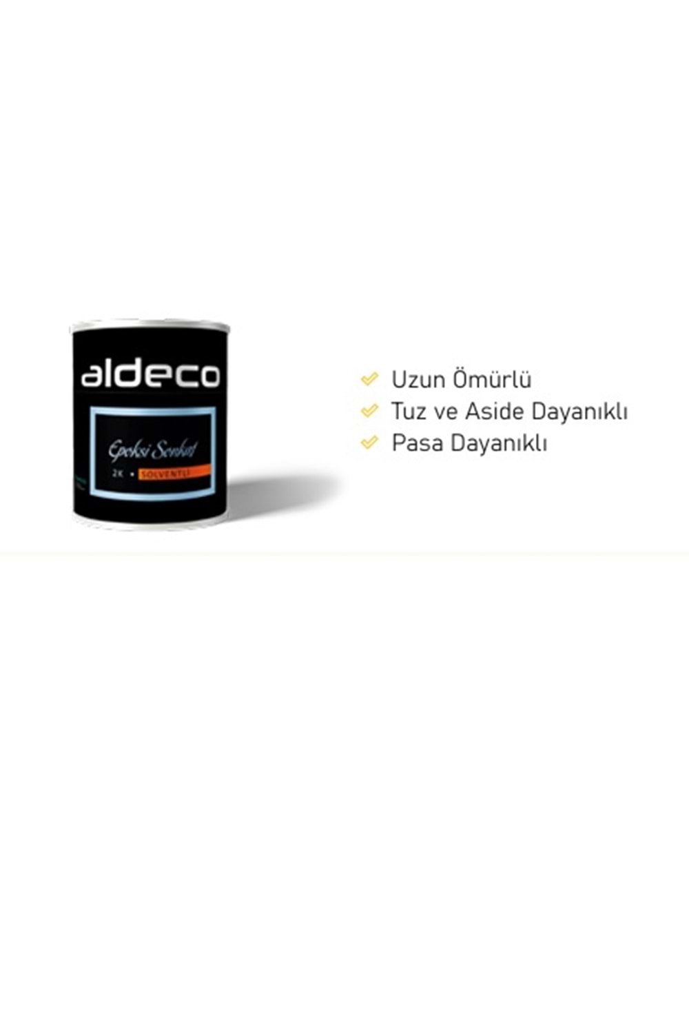 ALDECO 2K EPOKSİ SONKAT- SOLVENTLİ BEYAZ-GRİ 16+4 KG