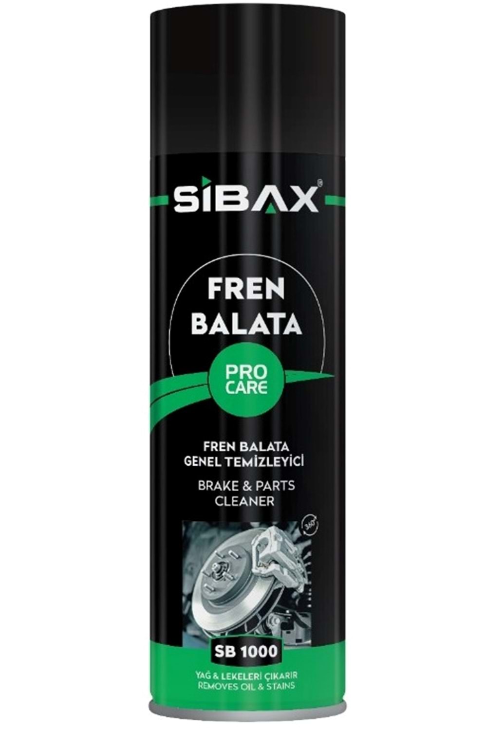 SİBAX FREN&BALATA GENEL TEMİZLEYİCİ SPREYİ 500 ML ( PK 25 )