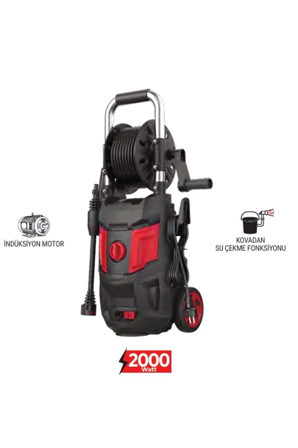 SOLESTAR STR-1852 YÜKSEK BASINÇLI YIKAMA MAK.160BAR/2000 W ** FIRSAT ÜRÜNÜ **