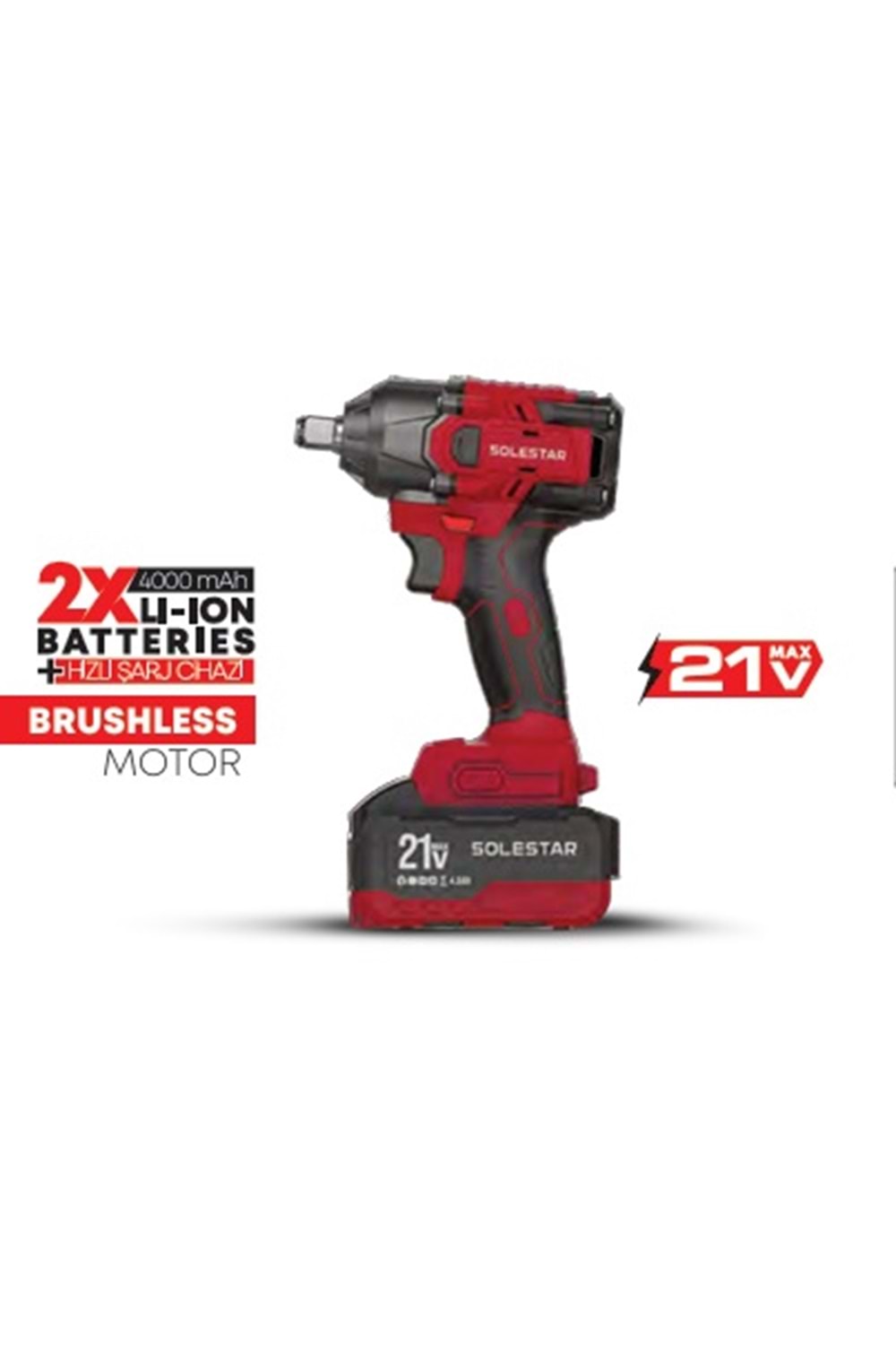 SOLESTAR STR-1927 AKÜ.DAR.SOM.SIK.1/2 1000N.m 2*4000M.B.1HŞ.1 KOLİ: ** FIRSAT ÜRÜNÜ **