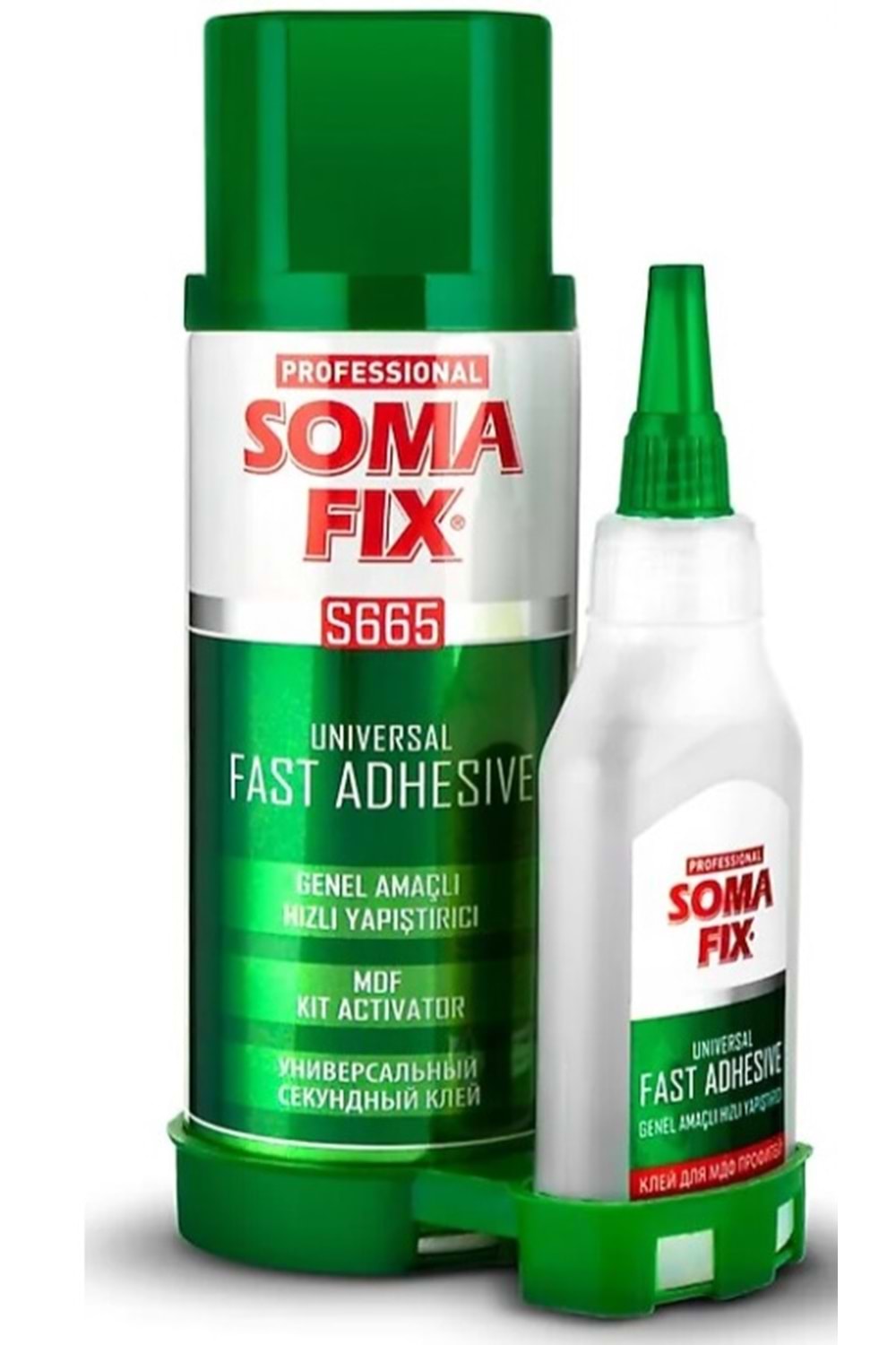 SOMAFİX S665 MDF HIZLI YAPIŞTIRICI SET 400 ML + 100 GR (PK 24) ***FIRSAT ÜRÜNÜ***