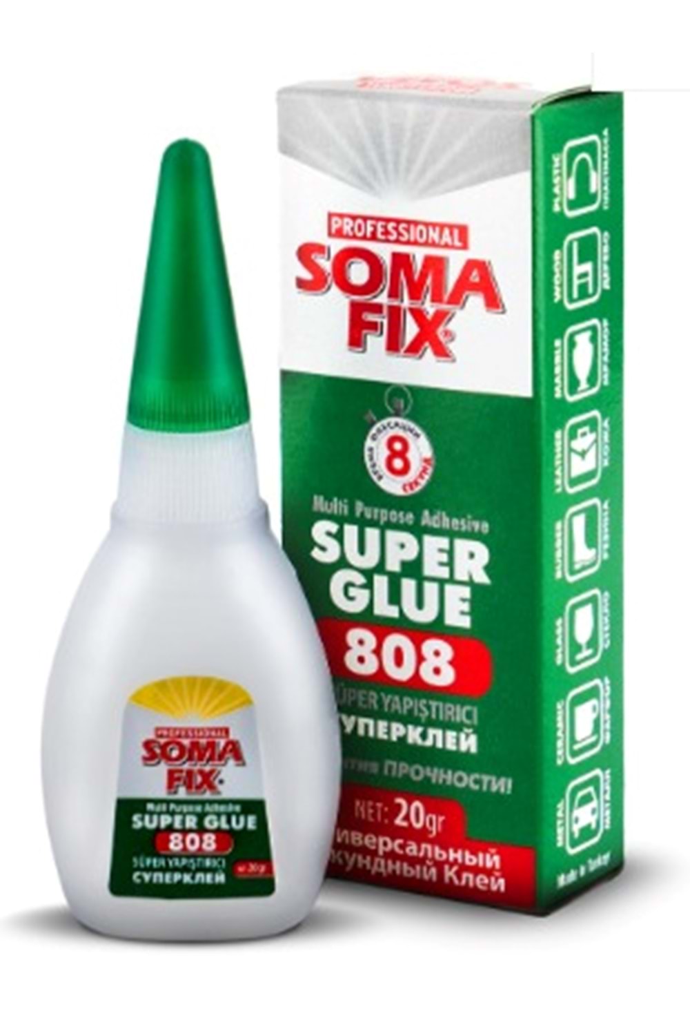 SOMAFİX 20 GR 808 SÜPERYAPIŞTIRICI_500(PK 500)