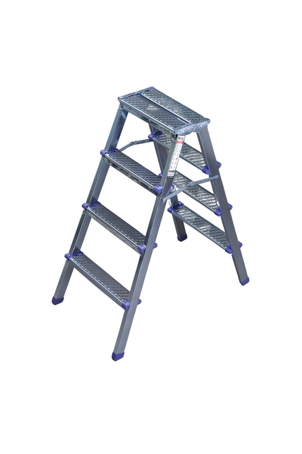 KANAT RİTA MERDİVEN - ÇİFTLİ - 0.60 mm 4+4 Basamak ( Galvanizli )