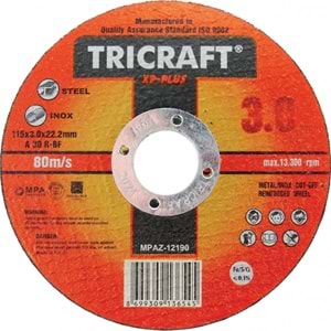 TRİCRAFT 3309 180 X 6 X 22 MM TAŞLAMA ( PK 50 )