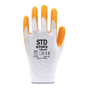 STD BEYBİ P3 NİTRİL ELDİVEN SARI 10 NO ( PK 12-KL288 )