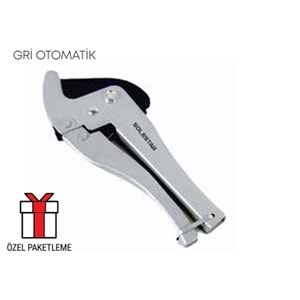 SOLESTAR PVC BORU KESME MAKASI GRİ OTOMATİK STR-1121 ( PK 10 ) ** FIRSAT ÜRÜNÜ **