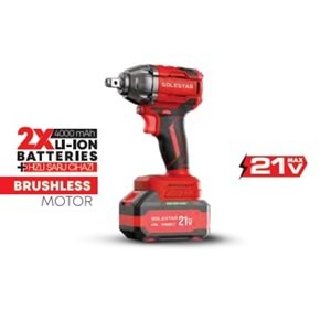 SOLESTAR STR-1925 AKÜ.SOMUN SIK.VİDA.1/2 450Nm2*4000M.B.1HŞ.1 KOL ** FIRSAT ÜRÜNÜ **