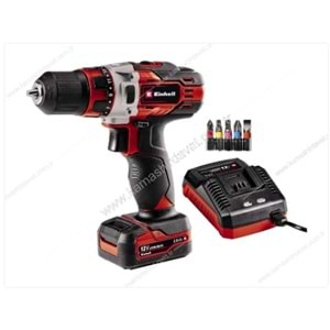 EINHELL AKÜLÜ VİDALAMA TE-CD 12/1 Lİ (1*2,0Ah) ( PK 3 )