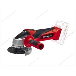 EINHELL AKÜLÜ AVUÇ TAŞLAMA TC-AG 18/115 Lİ - SOLO ( PK 3 )