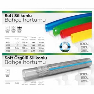 MADE SOFT SİLİKONLU BAHÇE HORTUMU 3/4