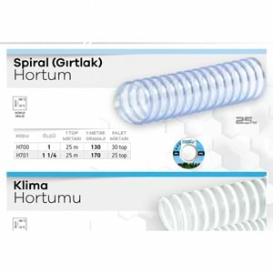 MADE SPİRAL(GIRTLAK) HORT.1 (25 MT)