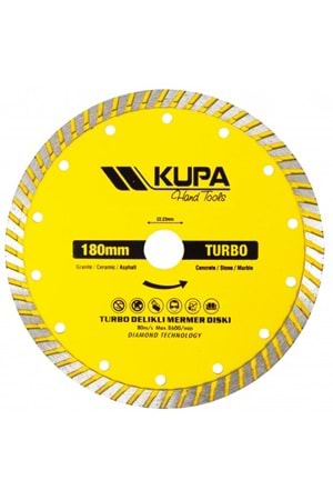 KUPA TURBO ELMAS TESTERE 180 MM ( PK 12 )