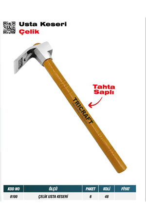 TRİCRAFT 8100 ÇELİK USTA KESERİ (PK 6-KL 48) ** FIRSAT ÜRÜNÜ **