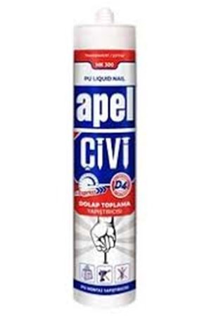 APEL POLİÜRETAN SIVI ÇİVİ ŞEFFAF 330 Gr ( PK 30 )