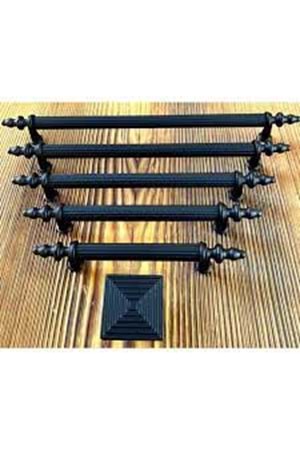 SİYAH/SİYAH 128 MM BORU KULP ( PK 100 )