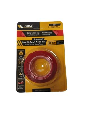 KUPA ÇİFT TARAFLI AKRİLİK BANT 18 MM X 2 MT 4520 (PK 50 KL 240)