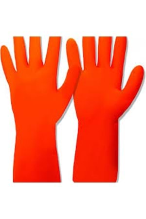 MEŞEM 8299 XL TURUNCU KAUÇUK ELDİVEN-KUT ( PK 12-KL288 )