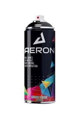 AERON SPREY BOYA PARLAK SİYAH 400 ML (PK 15)