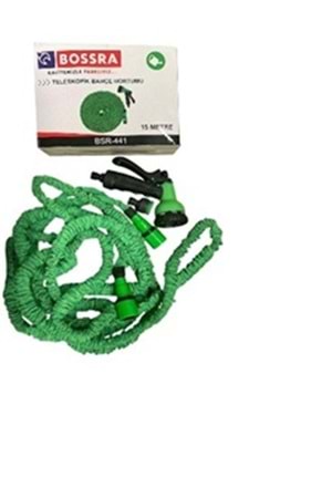 BOSSRA TELESKOPİK BAHÇE HORTUMU 15 MT BSR 441