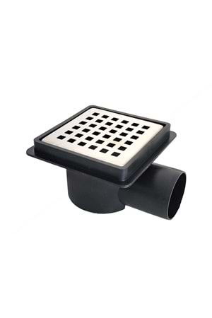 HELBERG SERAMİK UYUMLU YER SİFONU SİYAH