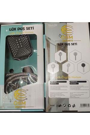 LÜX 1299 FAS DUŞ SETİ ÇELİK ÖRGÜLÜ ( PK 10 )