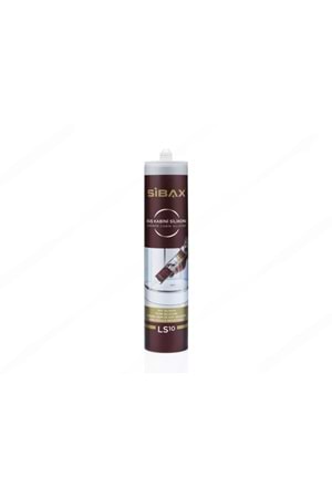 SİBAX DUŞ KABİNİ SİLİKONU BEYAZ 280ml LS10 ( PK 30 )