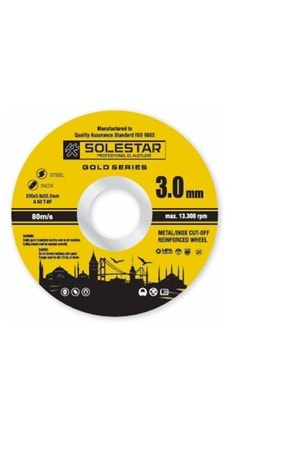 SOLESTAR STR-2020 İNOX KESİCİ TAŞ-180 X1.6 X 22MM 1 KOLİ: 200 AD