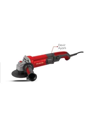 SOLESTAR STR-1948 AVUÇ TAŞL.MAK.DEVİR AYAR. 125MM 1400W 1 KOLİ:1