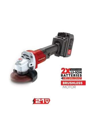 SOLESTAR STR-1964 AKÜ.AVUÇ TAŞ.125MM 21V 2*4000M.B.1HŞ 1 KOLİ:5 A