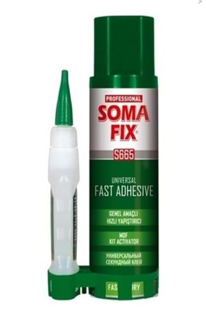 SOMAFİX S663 MDF HIZLI YAPIŞTIRICI SET 200 ML + 50 GR (PK 24)