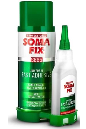 SOMAFİX S665 MDF HIZLI YAPIŞTIRICI SET 400 ML + 100 GR (PK 24) ***FIRSAT ÜRÜNÜ***