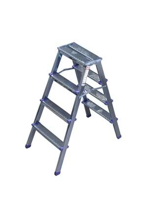 KANAT RİTA MERDİVEN - ÇİFTLİ - 0.60 mm 4+4 Basamak ( Galvanizli )