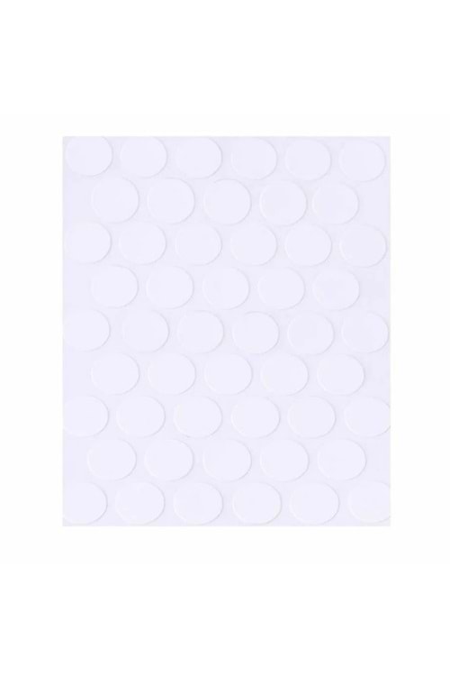 PARLAK BEYAZ YAPIŞKANLI VİDA TAPASI ( PK 50 )