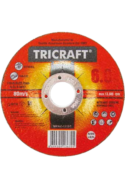 TRİCRAFT 3302 180 X 1,6 X 22 MM İNOX KESİCİ ( PK 50 )