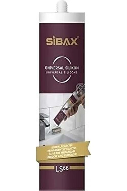 SİBAX ÜNİVERSAL SİLİKON BEYAZ 280GR ( PK 30 )