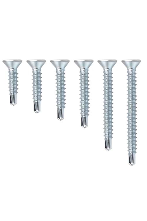 AKDENİZ ALÇIPAN VİDASI MATKAP UÇ 3,5*35 SİYAH 1000X16