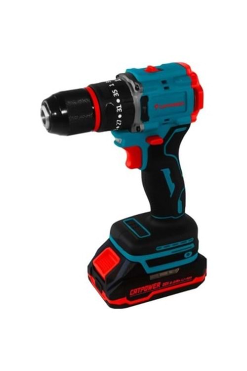 CATPOWER KÖMÜRSÜZ AKÜLÜ DARBELİ VİDALAMA 13MM 20V Lİ-ON 2.0AH CAT1025 ( PK 4 )
