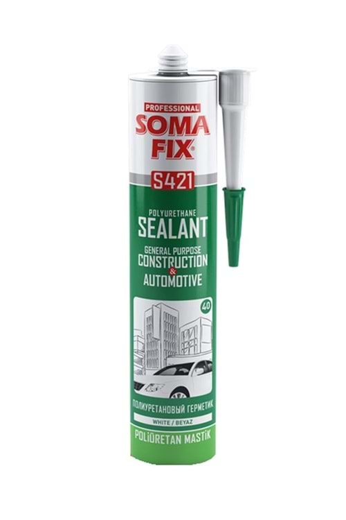 SOMAFİX POLİÜRETAN (PU) SİYAH MASTİK 280ML ( PK 12 )