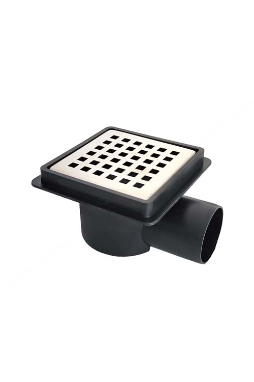 HELBERG SERAMİK UYUMLU YER SİFONU SİYAH