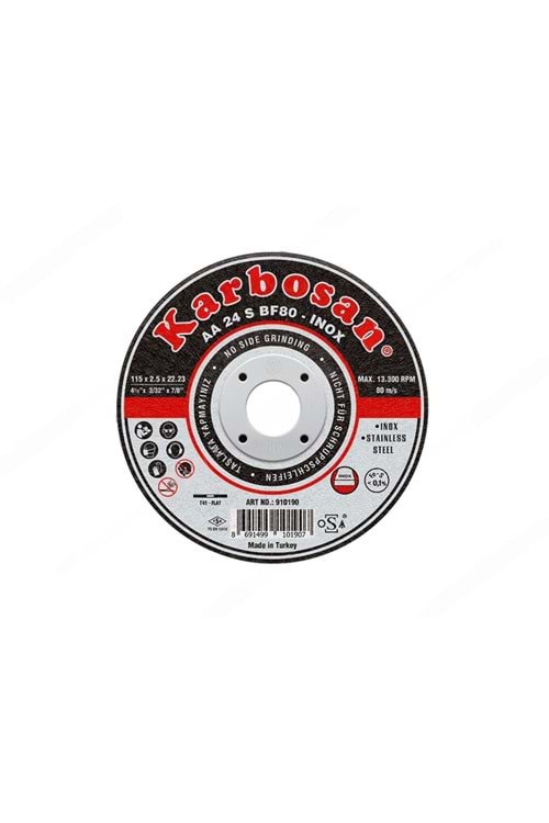 KARBOSAN İNOX DÜZ THİNLİNE KESİCİ (AA 54 R BF80) 11