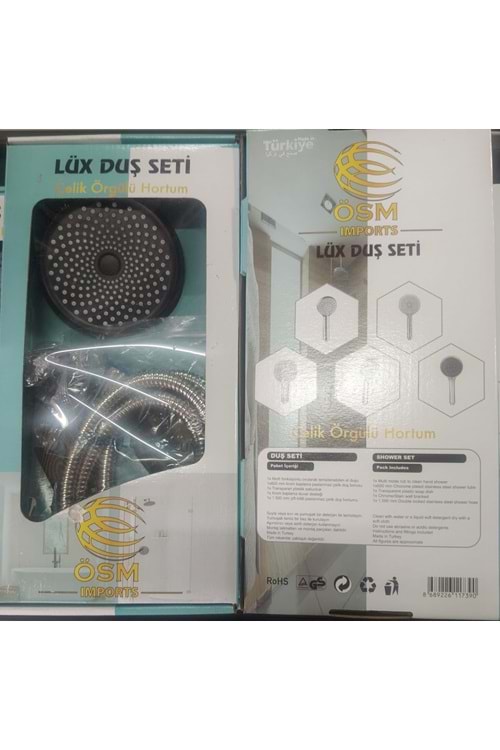 LÜX 1818 ZEBRA DUŞ SETİ ÇELİK ÖRGÜLÜ ( PK 10 )