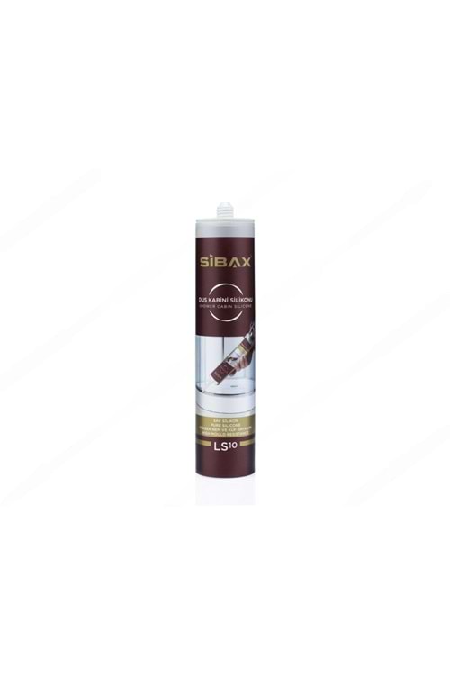 SİBAX DUŞ KABİNİ SİLİKONU BEYAZ 280ml LS10 ( PK 30 )