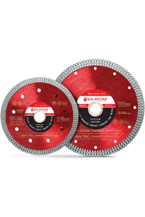 SOLESTAR STR-1771 PREMIUM ELMAS TESTERE İNCE 180*1.6*22MM 1 KOLİ: