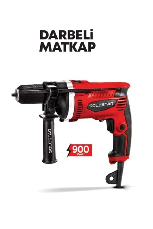SOLESTAR STR-1909 DARBELİ MATKAP 13MM- 900 WATT 1 KOLİ:10 ADET